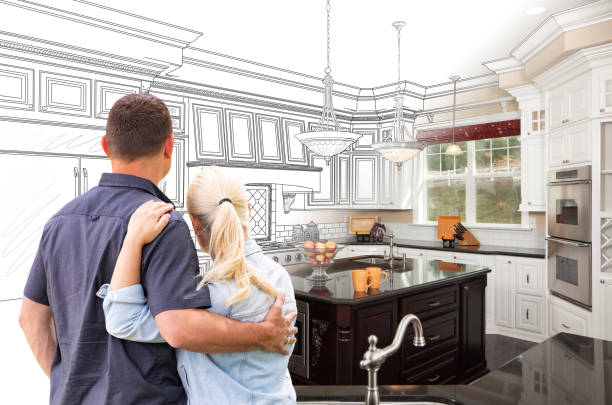 Custom kitchen cabinets installed in a Sparks Glencoe home